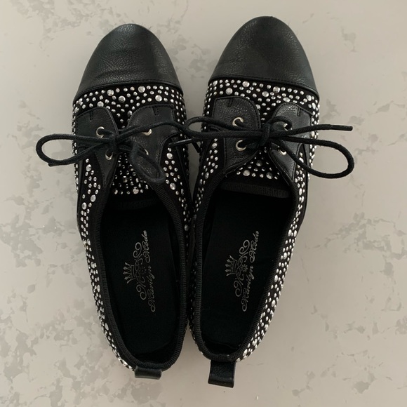 Black sparkly Marilyn Moda shoes - Picture 1 of 4